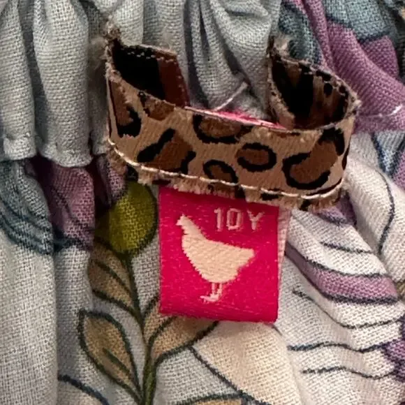 Pink Chicken Girls Blue Floral sundress size 10Y - Picture 2 of 6